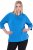 Ulla Popken Classic Fit with Side Slits 3/4 Sleeve Sweatshirt Royal Blue - Sweaters & hoodies - 