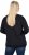 Ulla Popken Sparkling Sequin Bows Christmas Sweatshirt Black - Sweaters & hoodies - 