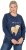 Ulla Popken Let It Snow Sequins Sweatshirt Ink Blue - Sweaters & hoodies - 