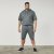 North Latitude 61334 Sweatshorts Donker Stofgroen - Joggingbroeken & shorts - Joggingbroeken & Shorts Heren Grote Maten