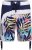 Kam Jeans 3018 Panelled Floral Swimshorts Navy - Zwembroeken - Grote Maten Zwembroeken Heren
