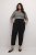 Kaffe Curve Merla Broek Diepzwart - Jeans & Broeken in Grote Maten – Plus Size - 