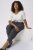 Kaffe Curve Merla Broek Dark Grey Melange - Jeans & Broeken in Grote Maten – Plus Size - 