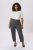 Kaffe Curve Merla Broek Dark Grey Melange - Jeans & Broeken in Grote Maten – Plus Size - 