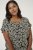 Kaffe Curve Sonna Stanley Top Diepzwart/Antiek wit print - T-shirts - 