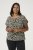 Kaffe Curve Sonna Stanley Top Diepzwart/Antiek wit print - T-shirts - 