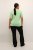 Kaffe Curve Lizzy Gestreepte trui Veergrijs gemêleerd/Groen - Bedrukte T-shirts voor dames - 