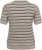 Kaffe Curve Lizzy Gestreepte trui Beige/Zwart - Bedrukte T-shirts voor dames - 