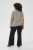 Kaffe Curve Lizzy Gestreepte trui Beige/Zwart - Bedrukte T-shirts voor dames - 