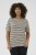 Kaffe Curve Lizzy Gestreepte trui Beige/Zwart - Bedrukte T-shirts voor dames - 