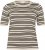 Kaffe Curve Lizzy Gestreepte trui Beige/Zwart gestreept - Bedrukte T-shirts voor dames - 