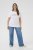 Kaffe Curve June T-shirt Wit - Bedrukte T-shirts voor dames - 