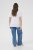 Kaffe Curve June T-shirt Wit - Bedrukte T-shirts voor dames - 