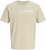 Jack & Jones Blaneo Short Sleeve T-shirt Beige - T-shirts - Grote Maten T-shirts Heren