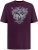D555 Grimsby Rock n' Roll Skull Printed T-Shirt Burgundy - T-shirts met opdruk - T-shirts met opdruk grote maten