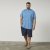 North Latitude 61010 US T-Shirt Middenblauw - T-shirts - Grote Maten T-shirts Heren