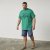 North Latitude 61121 T-Shirt Met Print Groen - T-shirts - Grote Maten T-shirts Heren