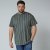 North Latitude 61319 Gestreept T-Shirt Donker Stofgroen - T-shirts - Grote Maten T-shirts Heren
