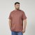 North Latitude 61320 T-Shirt Met Rugprint Cognacbruin - T-shirts - Grote Maten T-shirts Heren