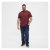 North Latitude T-Shirt O-Neck Bordeaux - T-shirts - Grote Maten T-shirts Heren