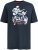 D555 Derby T-Shirt Rhythm and Rides Navy - T-shirts - Grote Maten T-shirts Heren