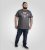 D555 Coalville T-Shirt Skulls with Colored Drips Navy Twist - T-shirts - Grote Maten T-shirts Heren