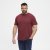 North Latitude T-Shirt O-Neck Bordeaux TALL - TALL T-shirts - Extra lange T-shirts voor heren