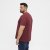 North Latitude T-Shirt O-Neck Bordeaux TALL - TALL T-shirts - Extra lange T-shirts voor heren