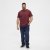 North Latitude T-Shirt O-Neck Bordeaux TALL - TALL T-shirts - Extra lange T-shirts voor heren