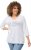 Ulla Popken City Name Graphic Tee Snow White - Bedrukte T-shirts voor dames - 
