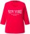Ulla Popken City Name Graphic Tee Lychee - Bedrukte T-shirts voor dames - 
