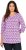 Ulla Popken Geometric Pattern 3/4 Sleeve Tee Amethyst - Bedrukte T-shirts voor dames - 