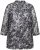 Ulla Popken Mesh Butterfly Wing Layered Tee Black - T-shirts - 