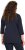 Ulla Popken Peace Love Life 3/4 Sleeve Graphic Tee Navy - T-shirts - 