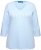 Ulla Popken Country Lettered 3/4 Sleeve Tee Soft Light Blue - Bedrukte T-shirts voor dames - 