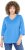 Ulla Popken Country Lettered 3/4 Sleeve Tee Teal Blue - Bedrukte T-shirts voor dames - 