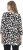 Ulla Popken Scribble Print Square Neck 3/4 Sleeve Tee Black - Bedrukte T-shirts voor dames - 