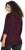 Ulla Popken Mixed Pattern Stripe 3/4 Sleeve Tee Black - T-shirts - 
