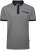 Kam Jeans 5525 Raised Dobby Fabric Polo with Tipping Black - Polo shirts - Grote Maten Poloshirts Heren