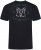 Kam Jeans 5793 Cedar Creek Reverse Print Tee Black - T-shirts - Grote Maten T-shirts Heren
