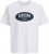Jack & Jones Dover Denim O-Neck T-Shirt White - T-shirts - Grote Maten T-shirts Heren