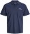 Jack & Jones College Logo Short Sleeve Polo Shirt Blue - Polo shirts - Grote Maten Poloshirts Heren
