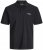 Jack & Jones College Logo Polo Short Sleeve Black - Polo shirts - Grote Maten Poloshirts Heren