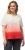 Ulla Popken Dip Dyed Short Sleeve Logo Tee Off-White - Bedrukte T-shirts voor dames - 