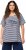 Ulla Popken Palm Tree Embroidered Tee Navy Blue - Bedrukte T-shirts voor dames - 