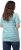Ulla Popken Palm Tree Embroidered Tee Turquoise Green - Bedrukte T-shirts voor dames - 