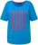 Ulla Popken LOVE Short Sleeve Graphic Tee Sapphire Blue - Bedrukte T-shirts voor dames - 
