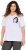 Ulla Popken Embroidered Face Motif Short Sleeve V-Neck Tee Light Grey Melange - Bedrukte T-shirts voor dames - 