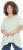 Ulla Popken Palm Tree Print Pointed Hem Tee Lett Lime - Bedrukte T-shirts voor dames - 