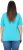 Ulla Popken Ride The Wave Short Sleeve V-Neck Graphic Tee Deep Aqua - Bedrukte T-shirts voor dames - 